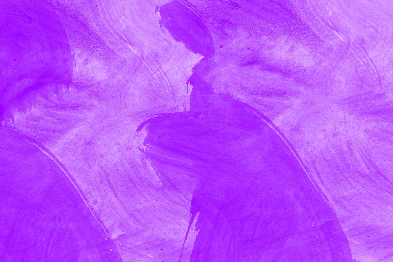 Image - watercolor background purple design