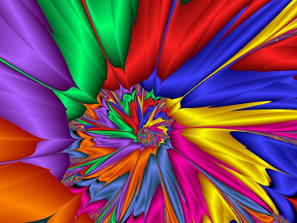 Image - fractal colorful design effect