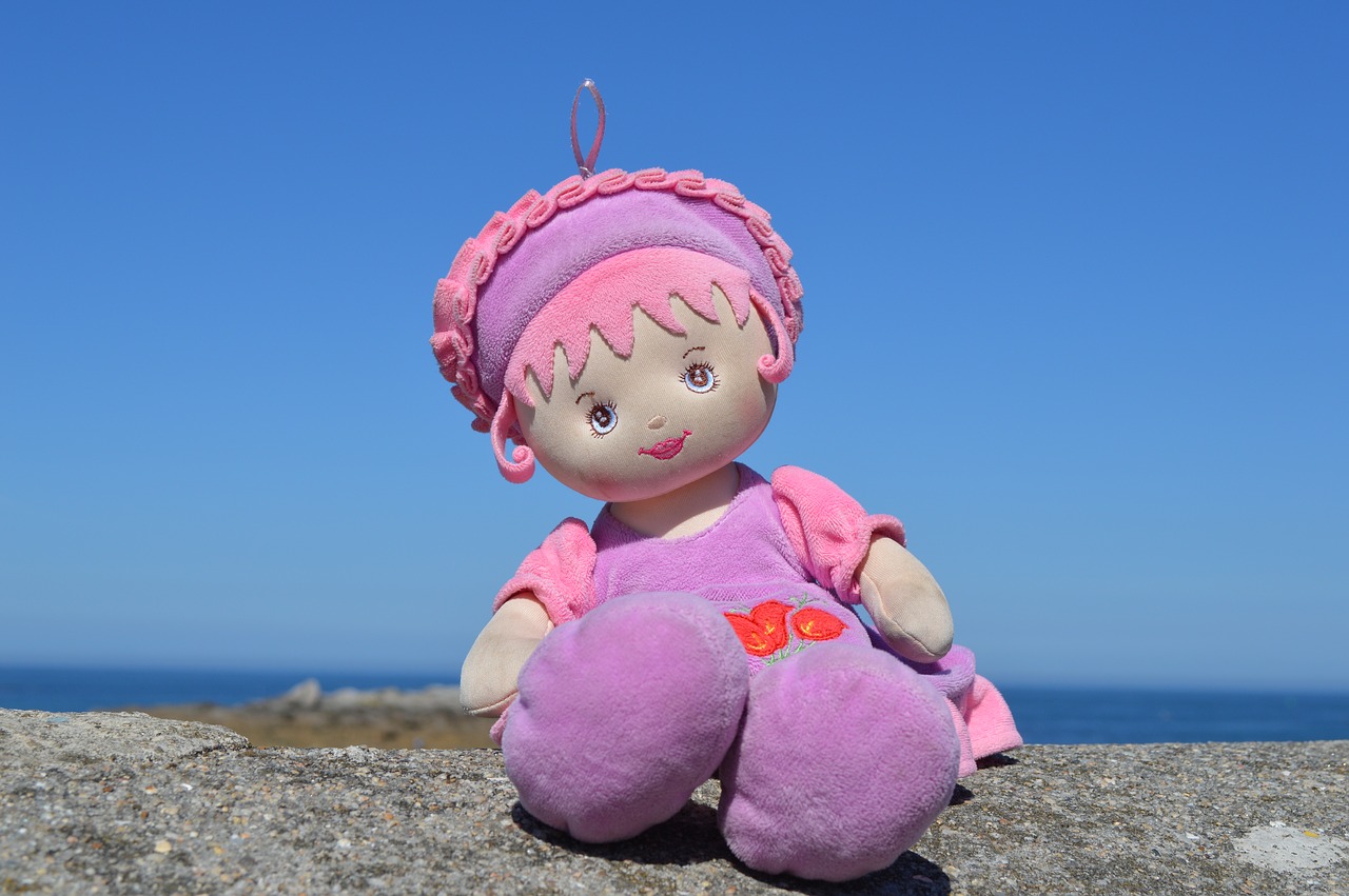 Image - doll sea holiday toy lilac pink