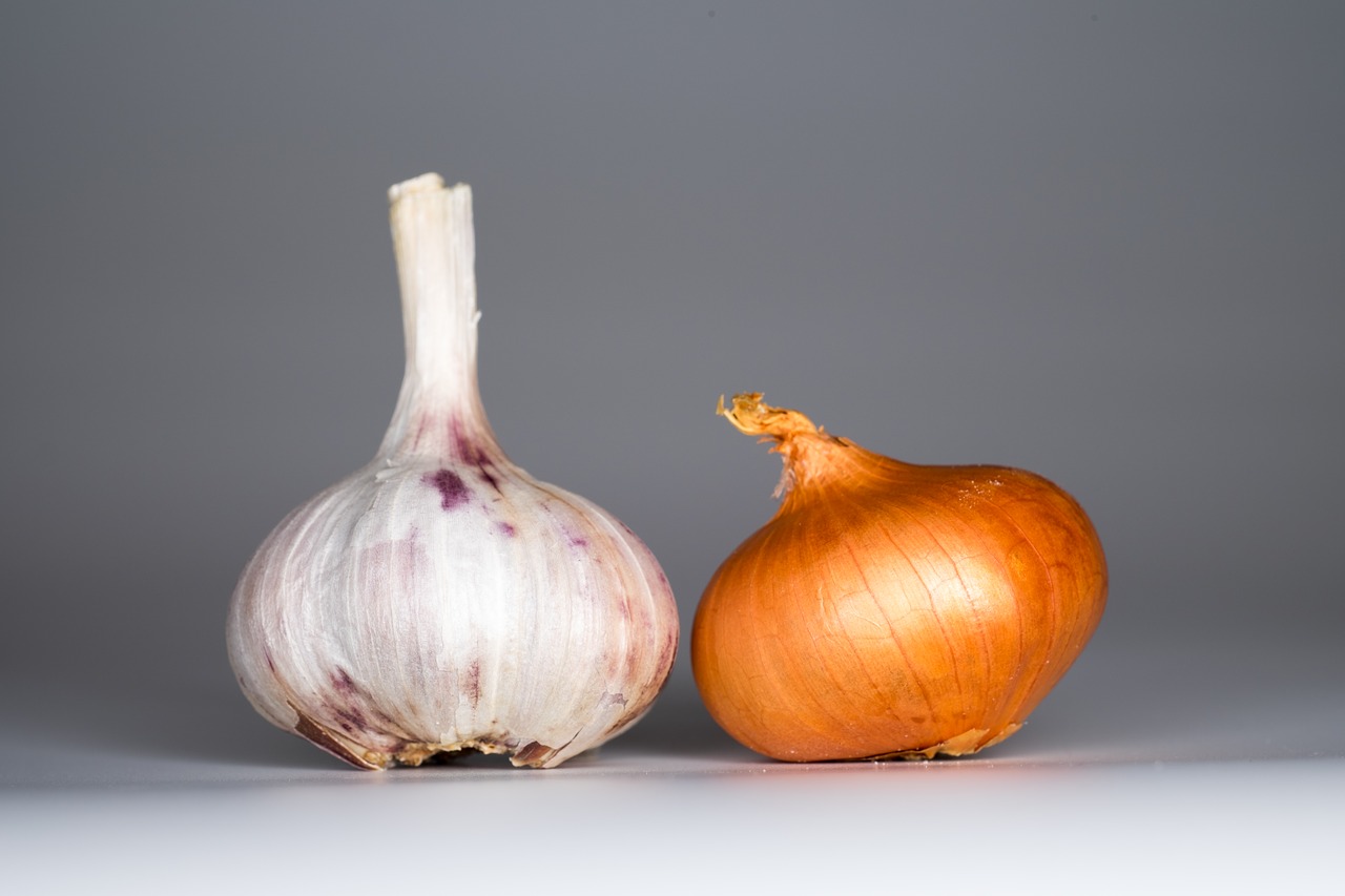 Image - garlic onion food spices taste