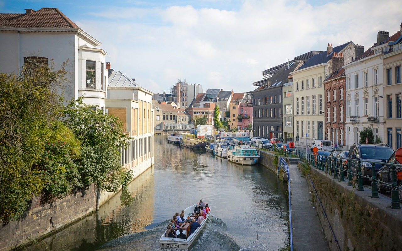 Image - ghent belgium river city