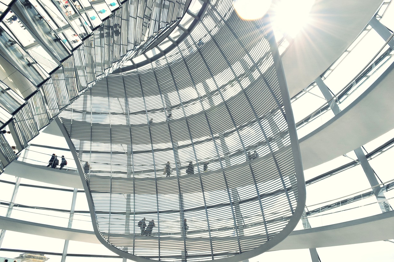 Image - bundestag dome people architecture