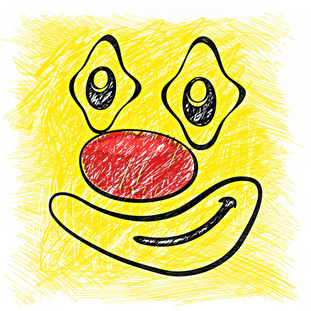 Image - smiley drawing colorful funny