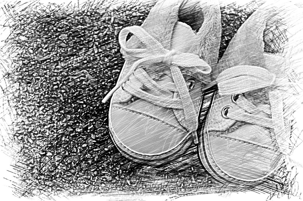 Image - baby shoes small baby greeting card