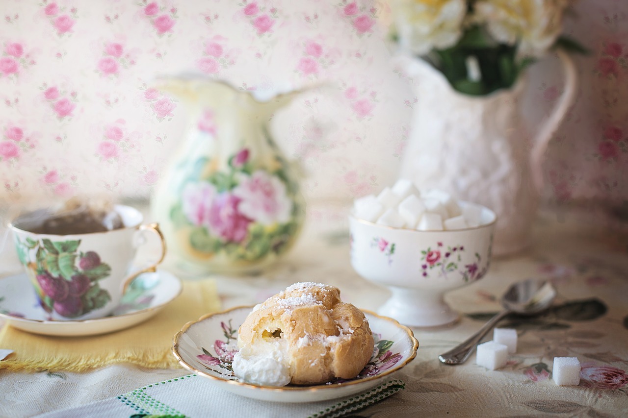 Image - cream puff tea cream puff pastry