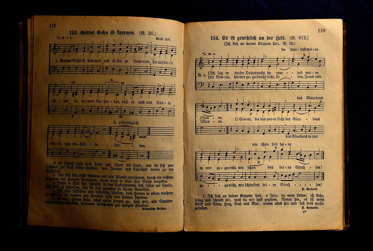 Image - book antiquariat hymnal music