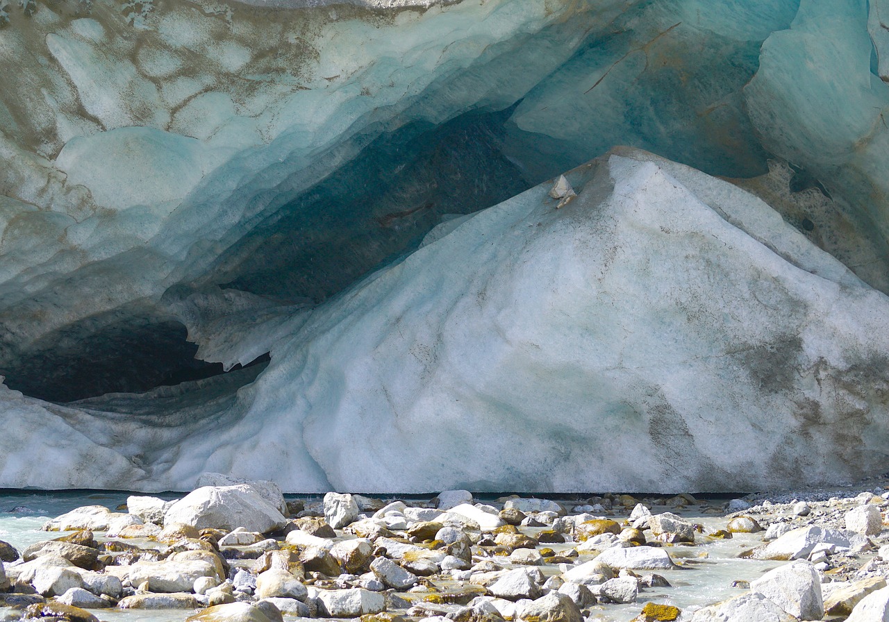 Image - gletschertor ice bach water melt