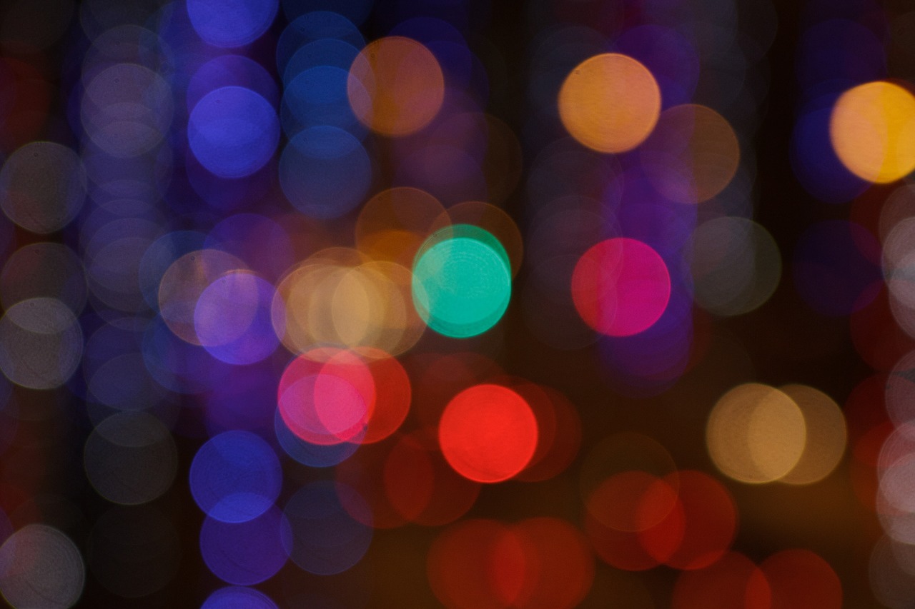 Image - bokeh colors lights lens