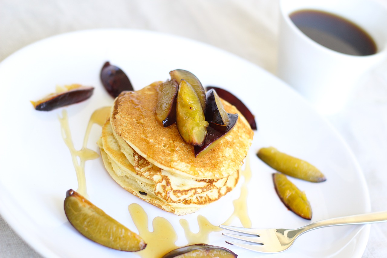 Image - protein pancakes pancake coffee