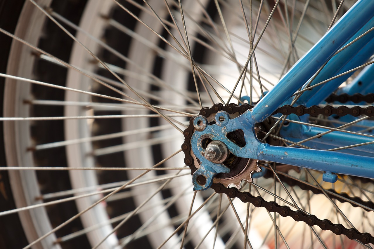 Image - bicycle bike close up spokes wheel