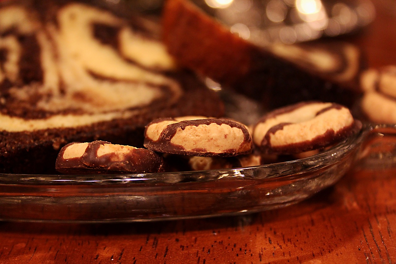 Image - close up view cookies tea time