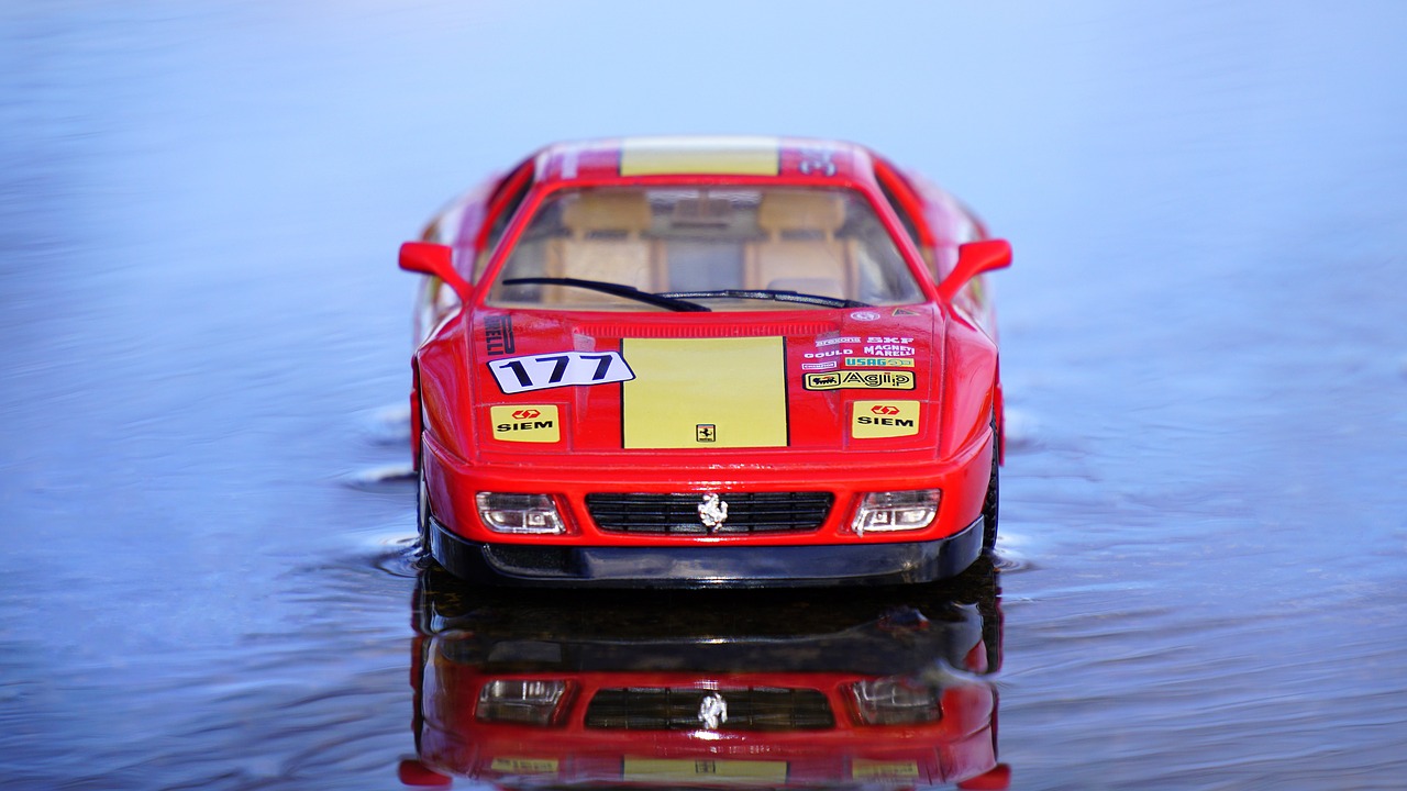 Image - ferrari miniature model car red