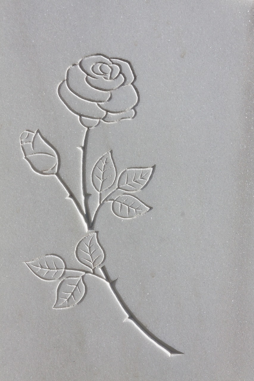 Image - rose thorns rock carving sculptor