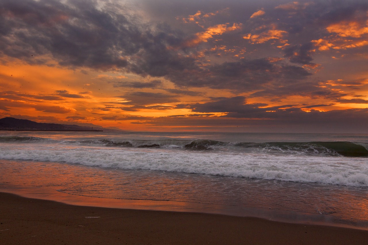 Image - beach clouds nature ocean sand