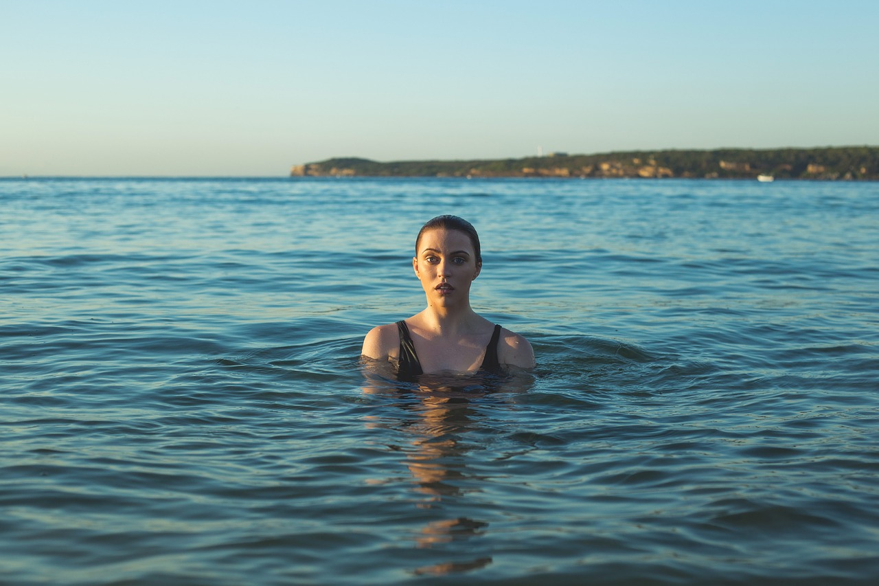 Image - beach model ocean person sea