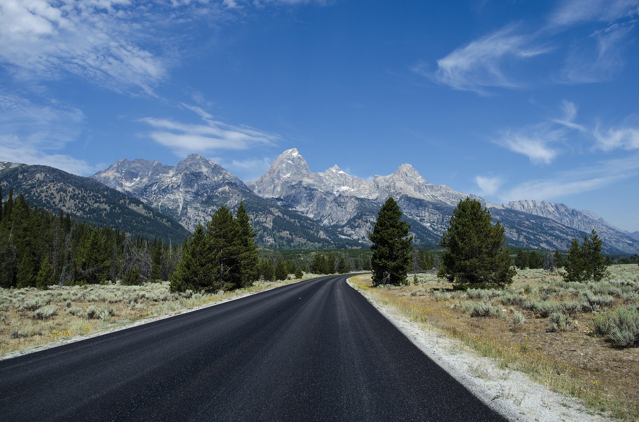 Image - asphalt highway mountain outdoors