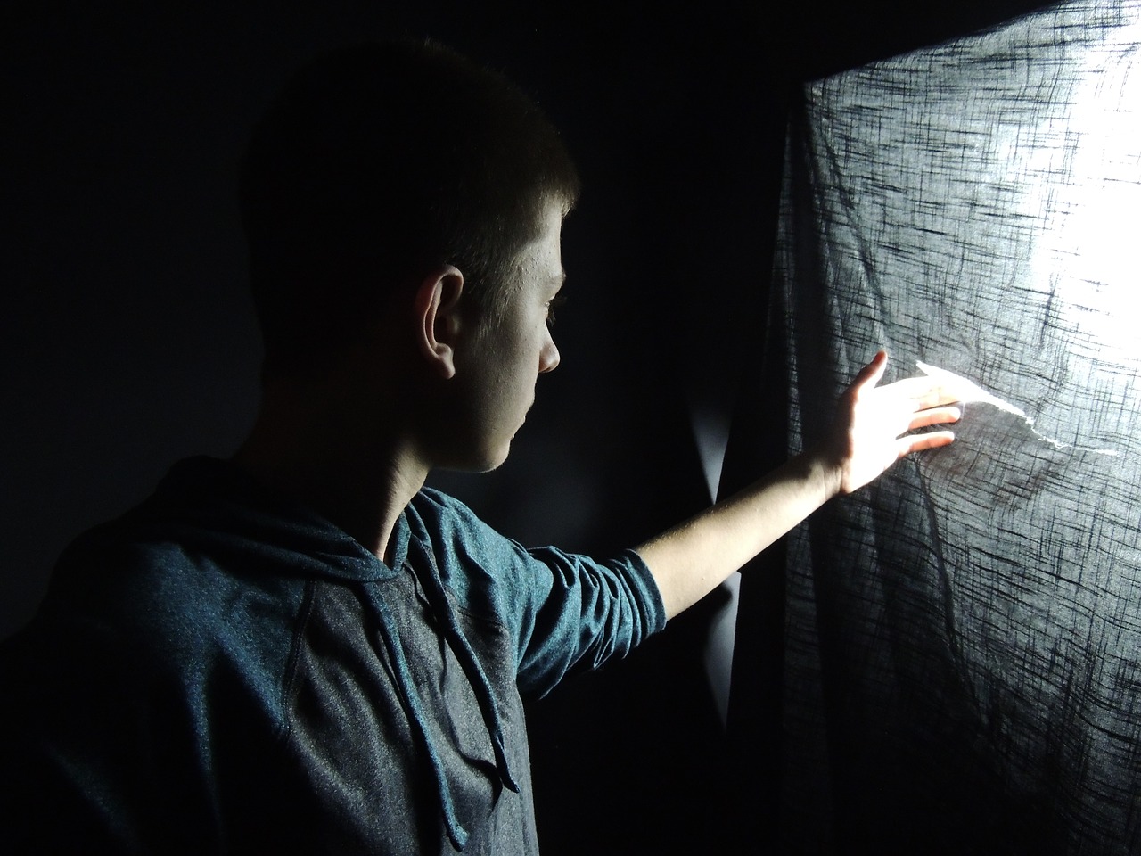 Image - boy business dark indoors man