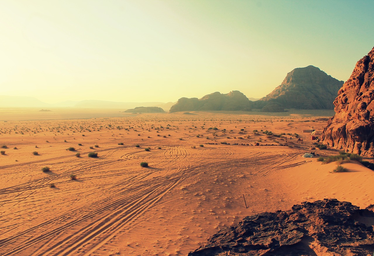 Image - barren daylight desert dry evening