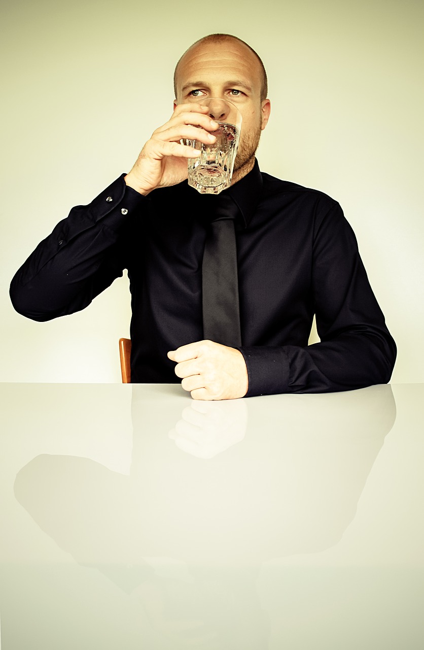 Image - businessman drinking fashion man