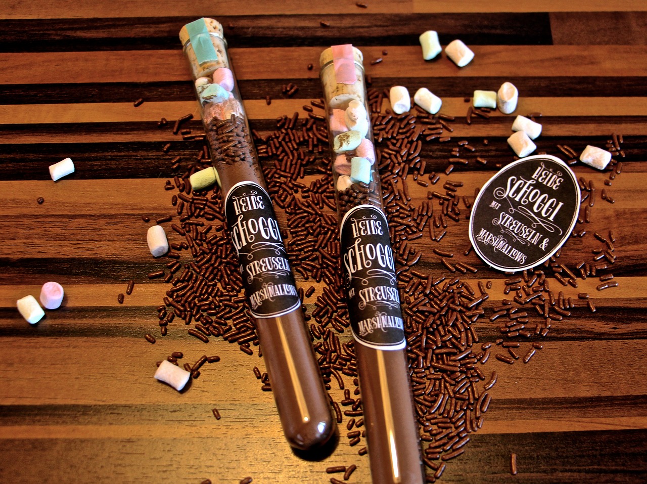 Image - test tubes drink chocolate