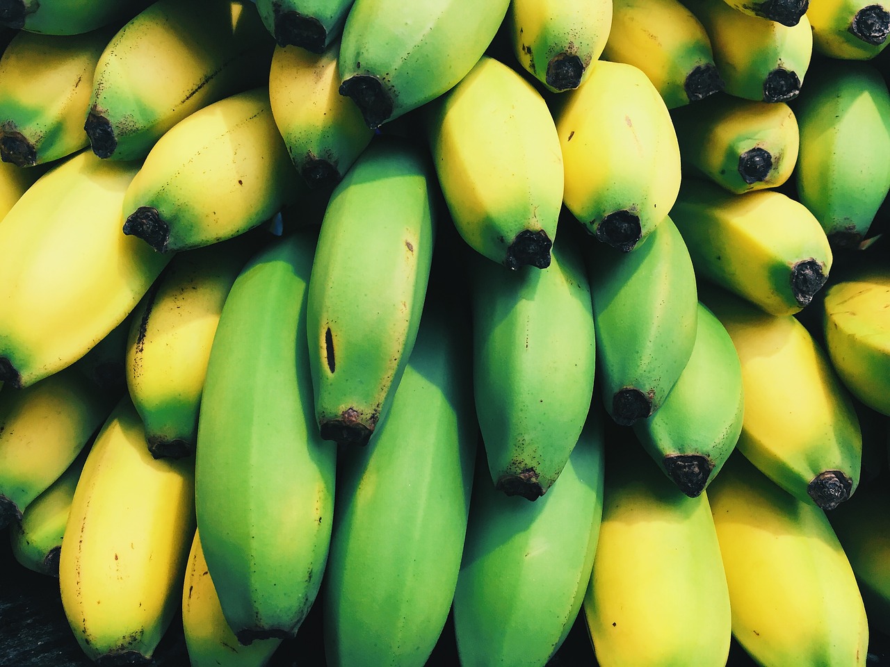 Image - bananas close up food fruits