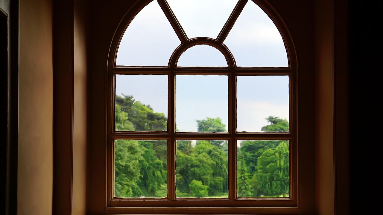 Image - glass trees window