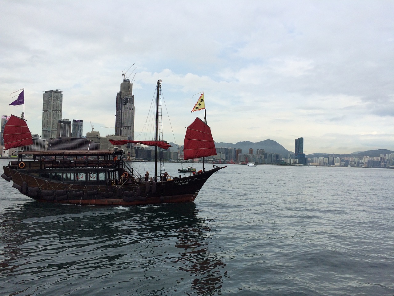 Image - hong kong sailing ship sea