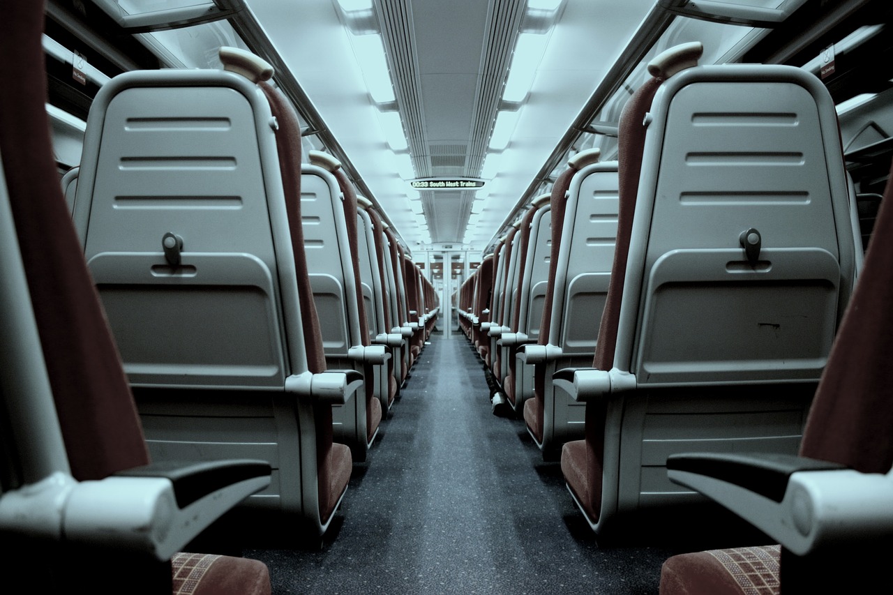 Image - seats train transportation system