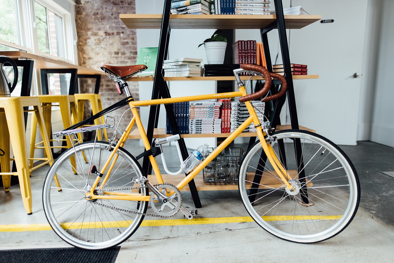 Image - bicycle bike books handlebars