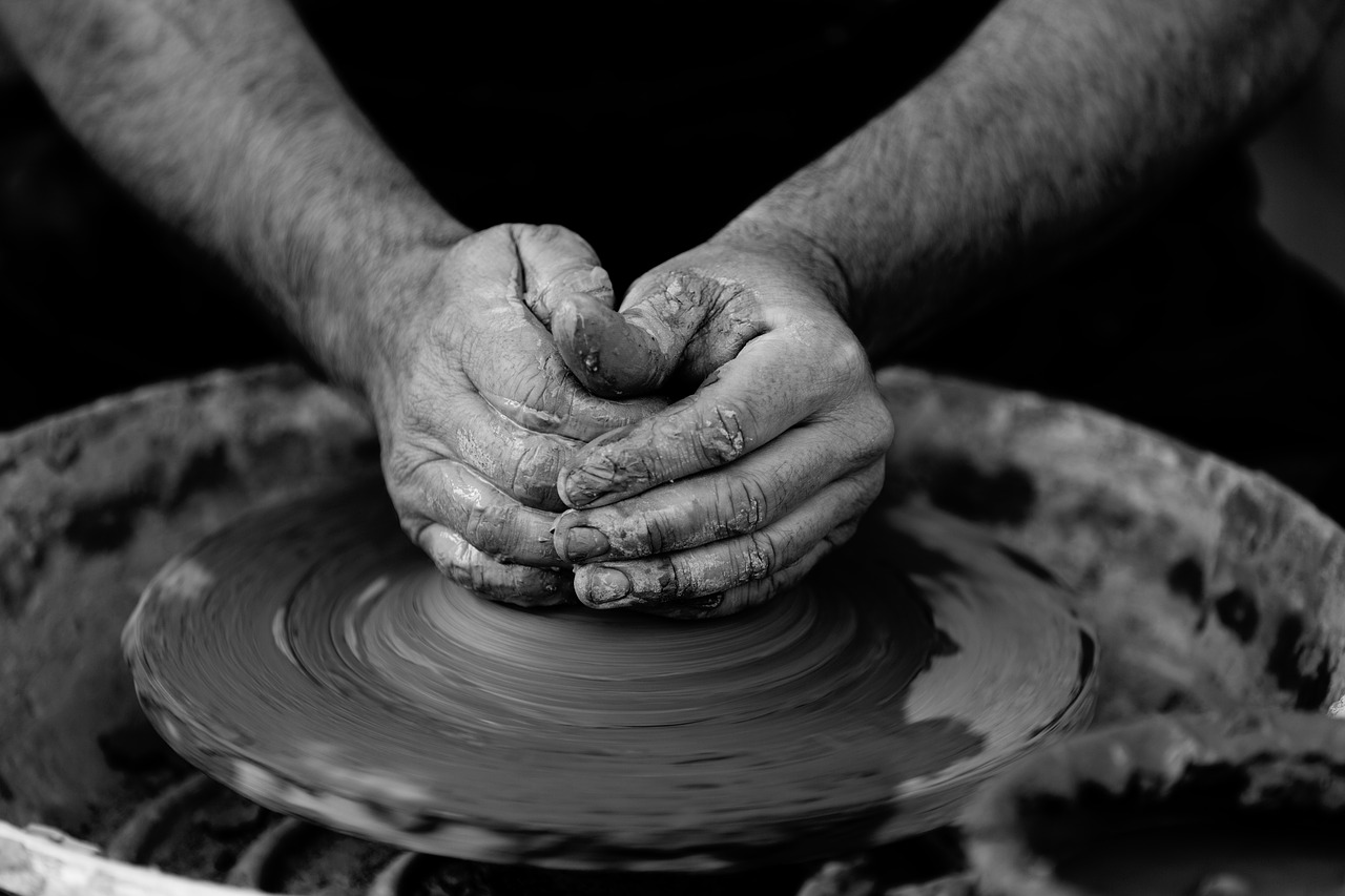 Image - art clay craft hands man person