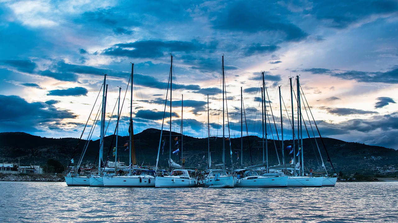 Image - cyclades sailboats sailing summer