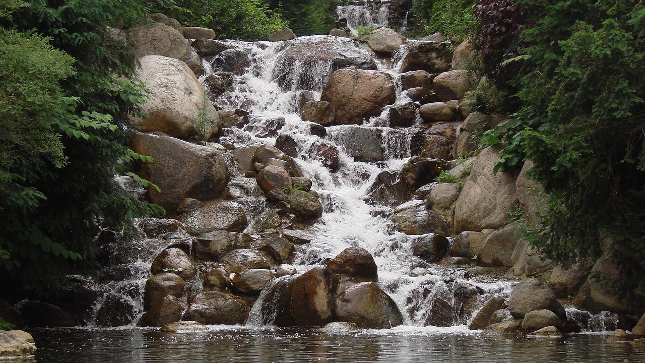 Image - nature stones trees water