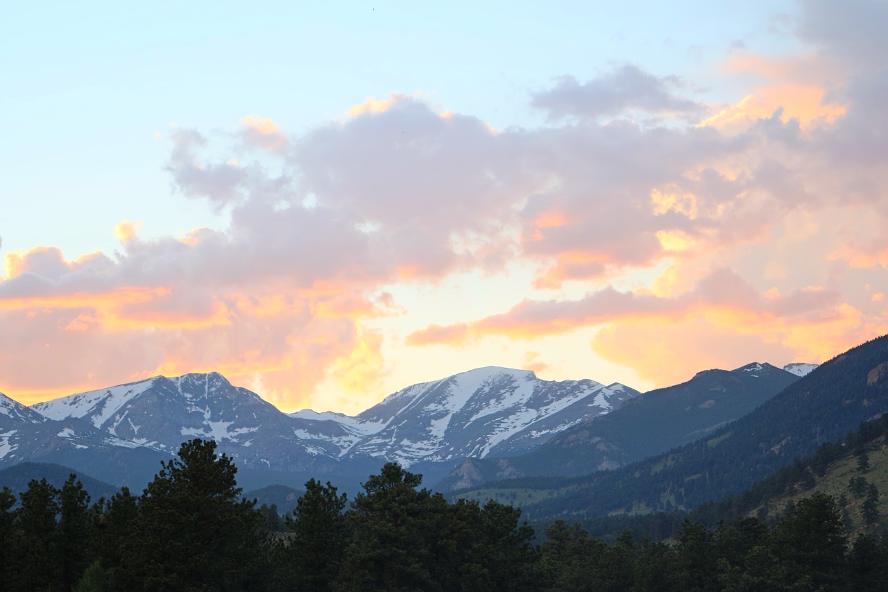 Image - colorado rocky mountain sunset