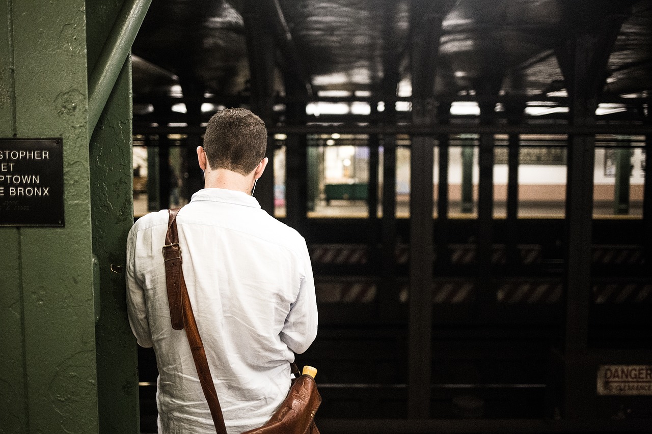 Image - man person railroad railway solo