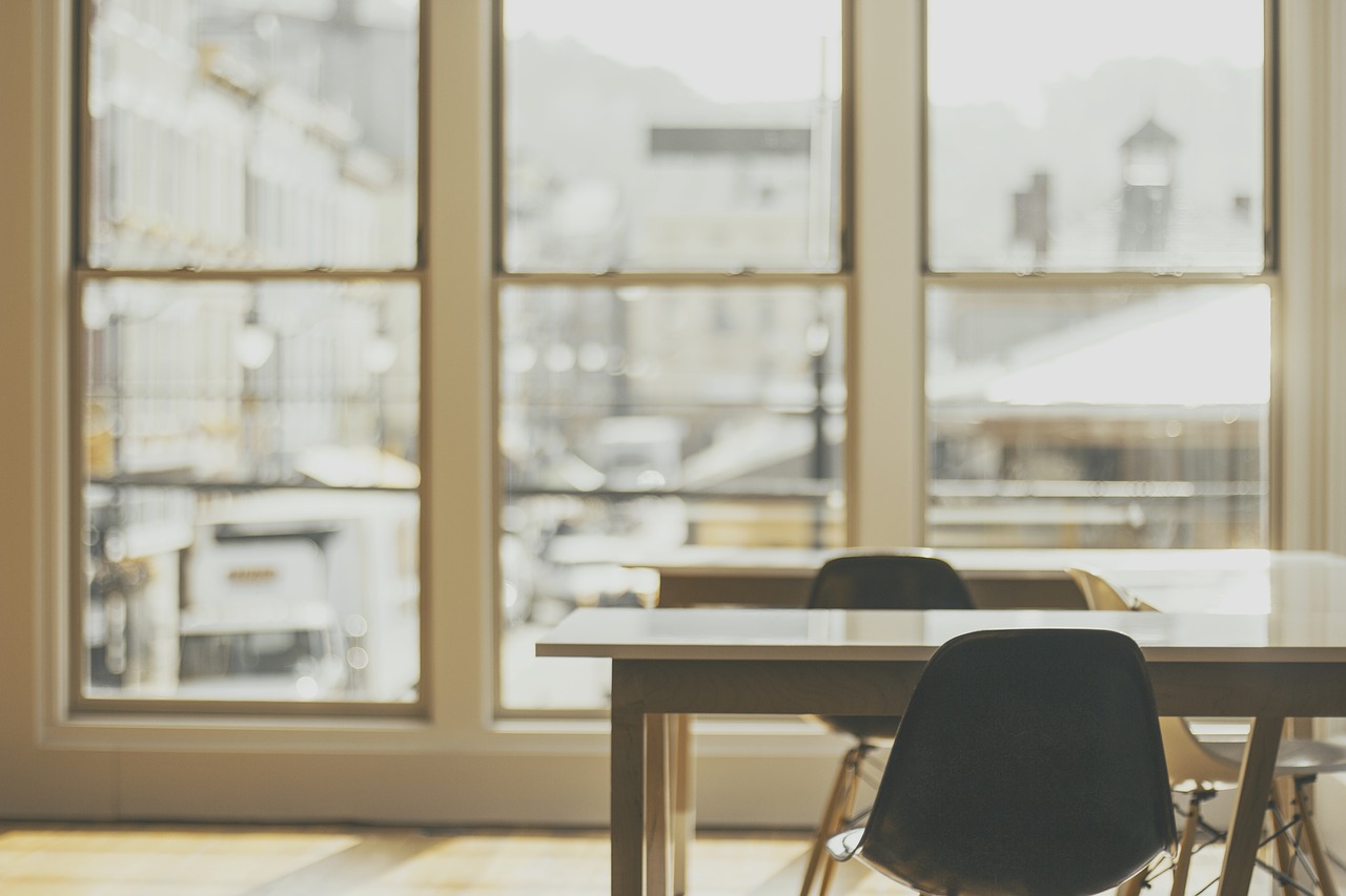 Image - chairs desks windows