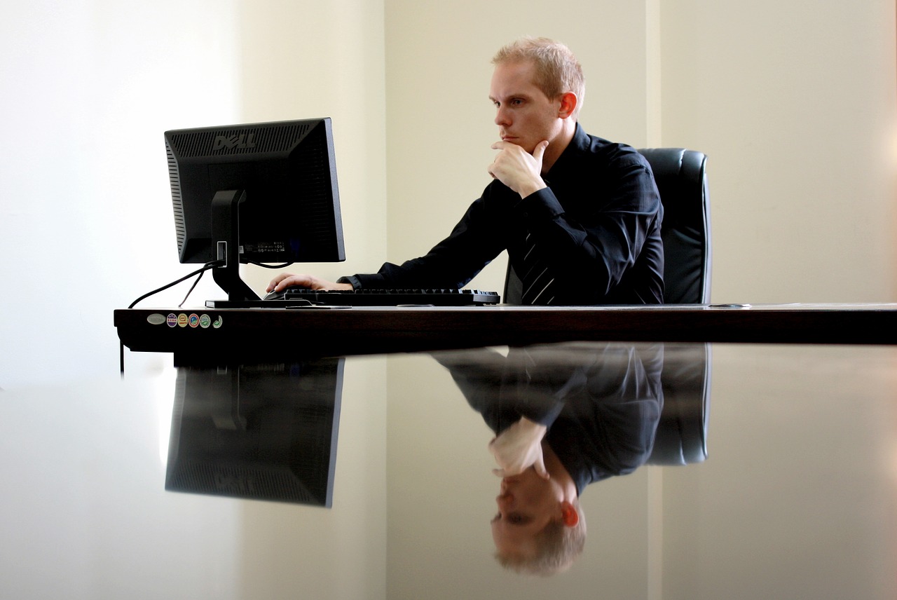 Image - business businessman chair computer