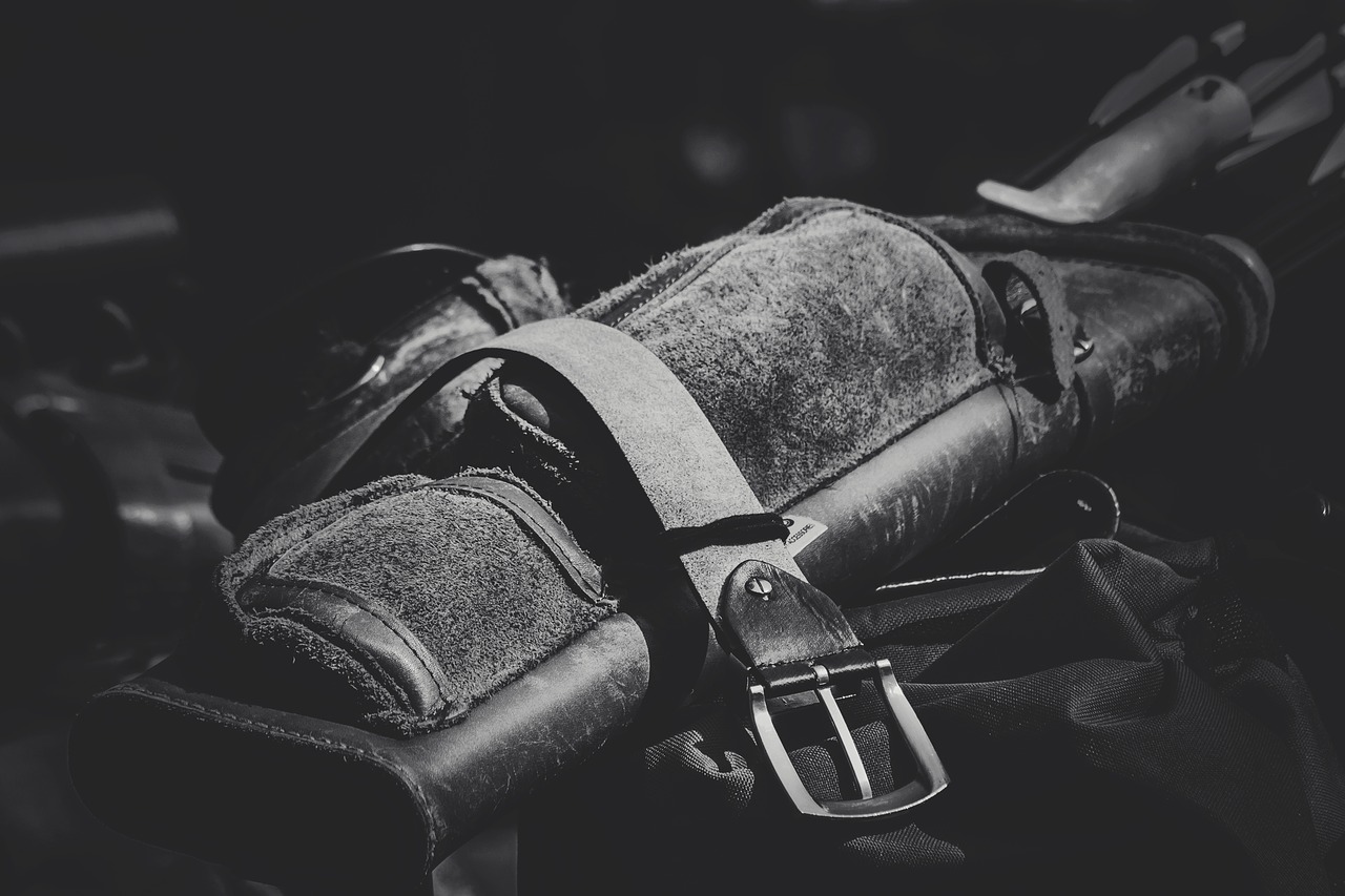 Image - archery buckle leather leather bag