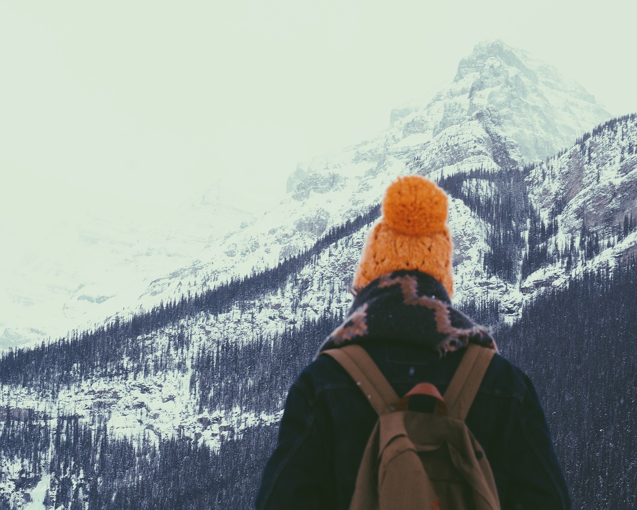 Image - cold man mountain person snow