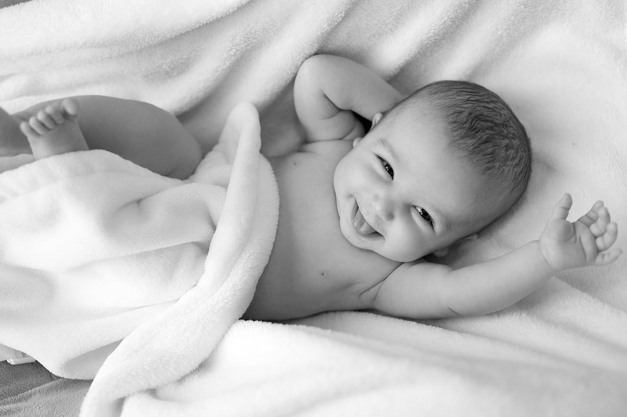 Image - people bed baby newborn child