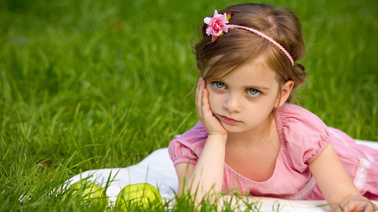 Image - girl grass nature summer cute fun