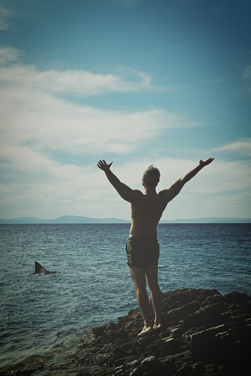 Image - athlete blue sky coast coastal