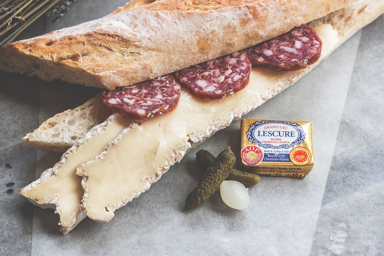 Image - advertising baguette brie cheese