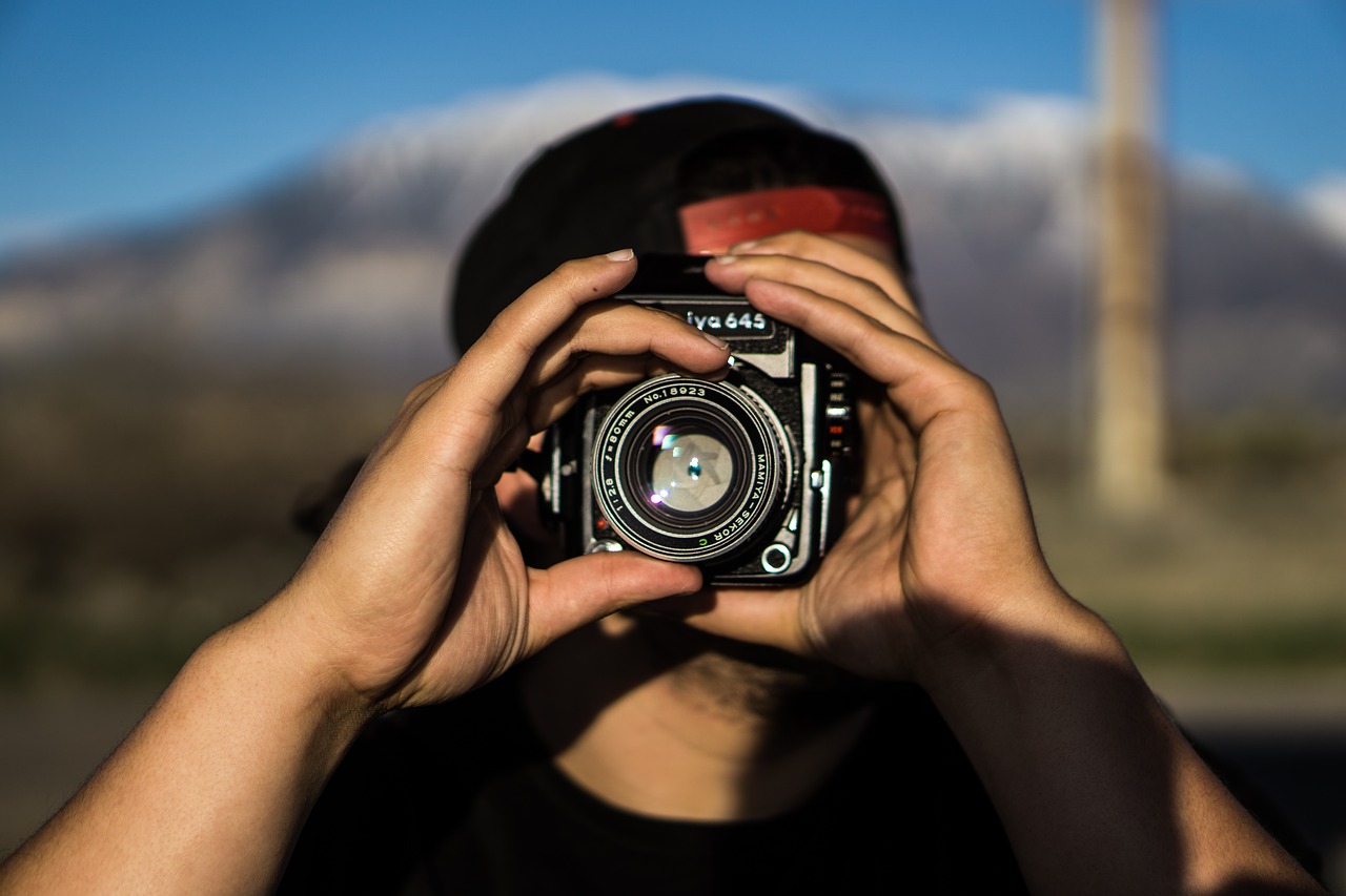 Image - camera macro man photographer