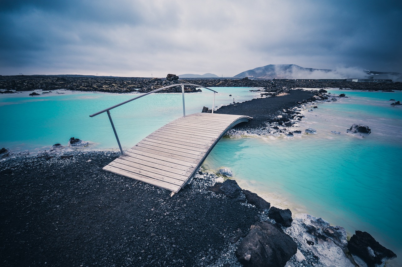 Image - bridge clouds land formation nature