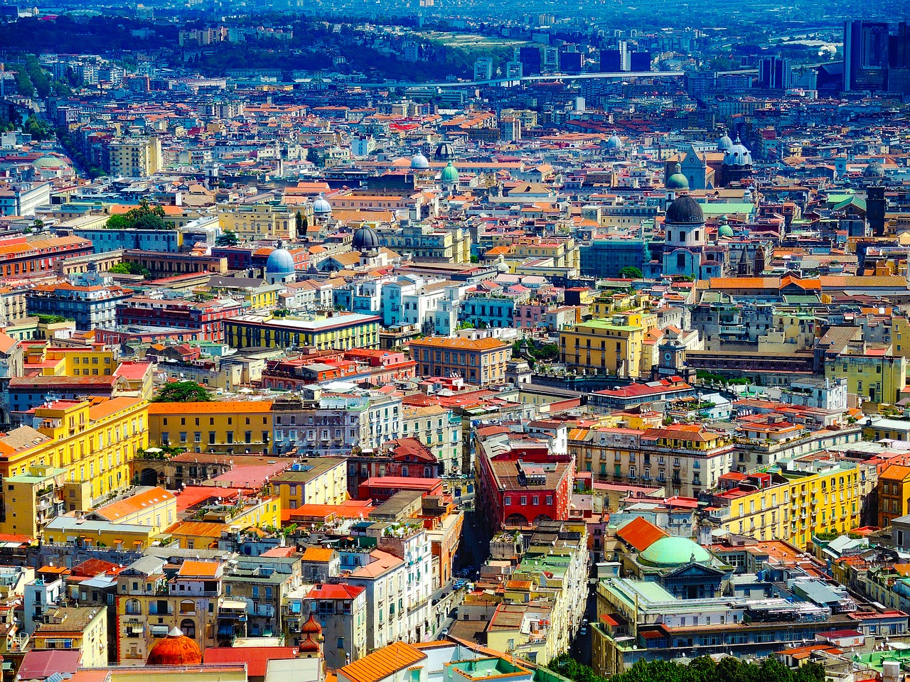 Image - naples italy city urban colorful