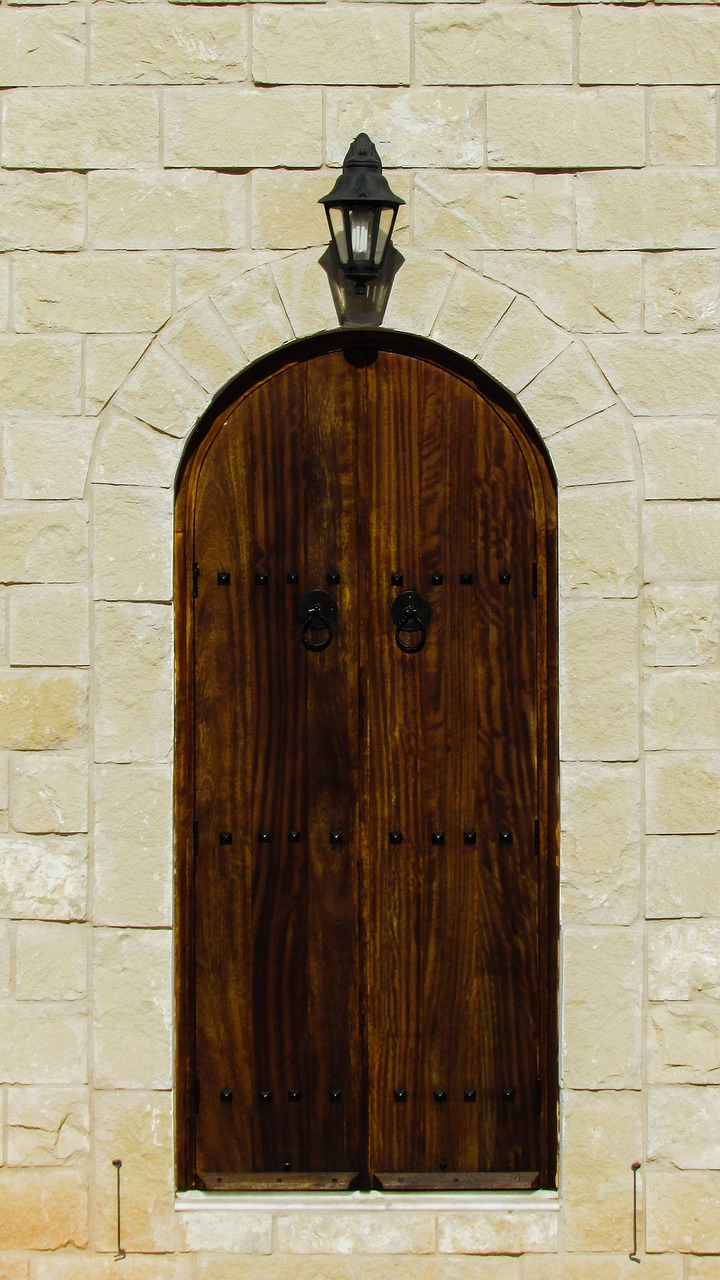 Image - door entrance wooden church cyprus