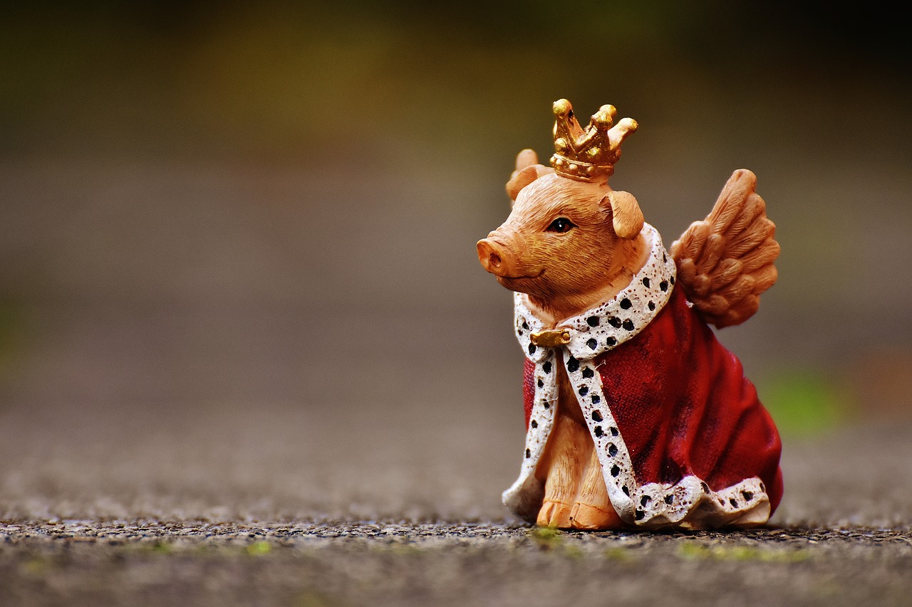 Image - lucky pig guardian angel figure