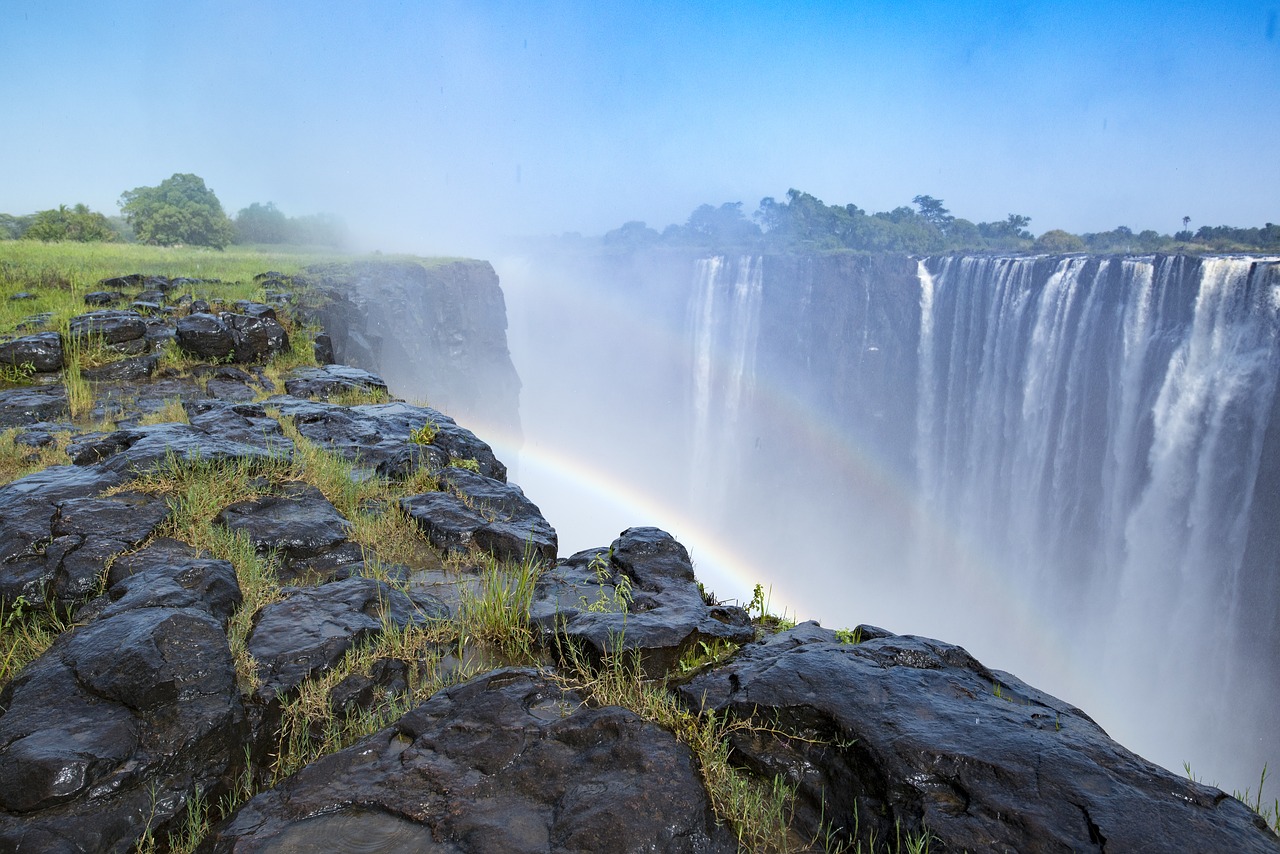 Image - rainbow double waterfall