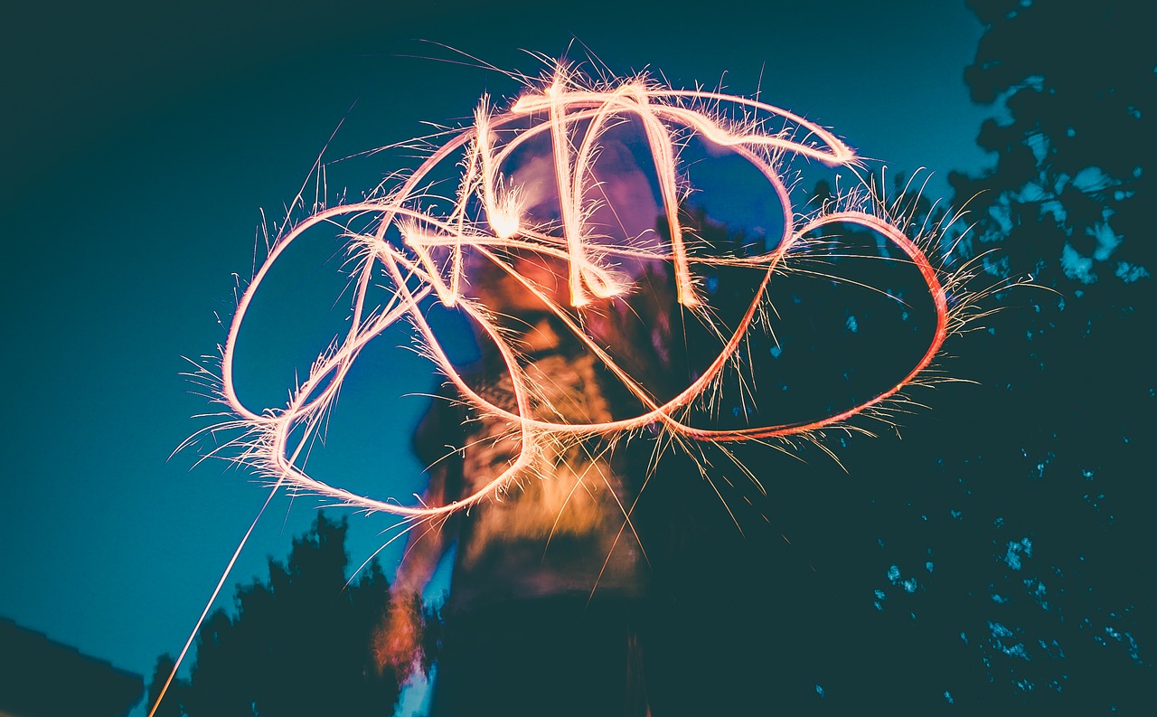 Image - art bright firecracker light