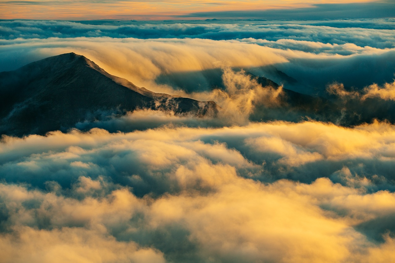 Image - clouds dawn dusk landscape